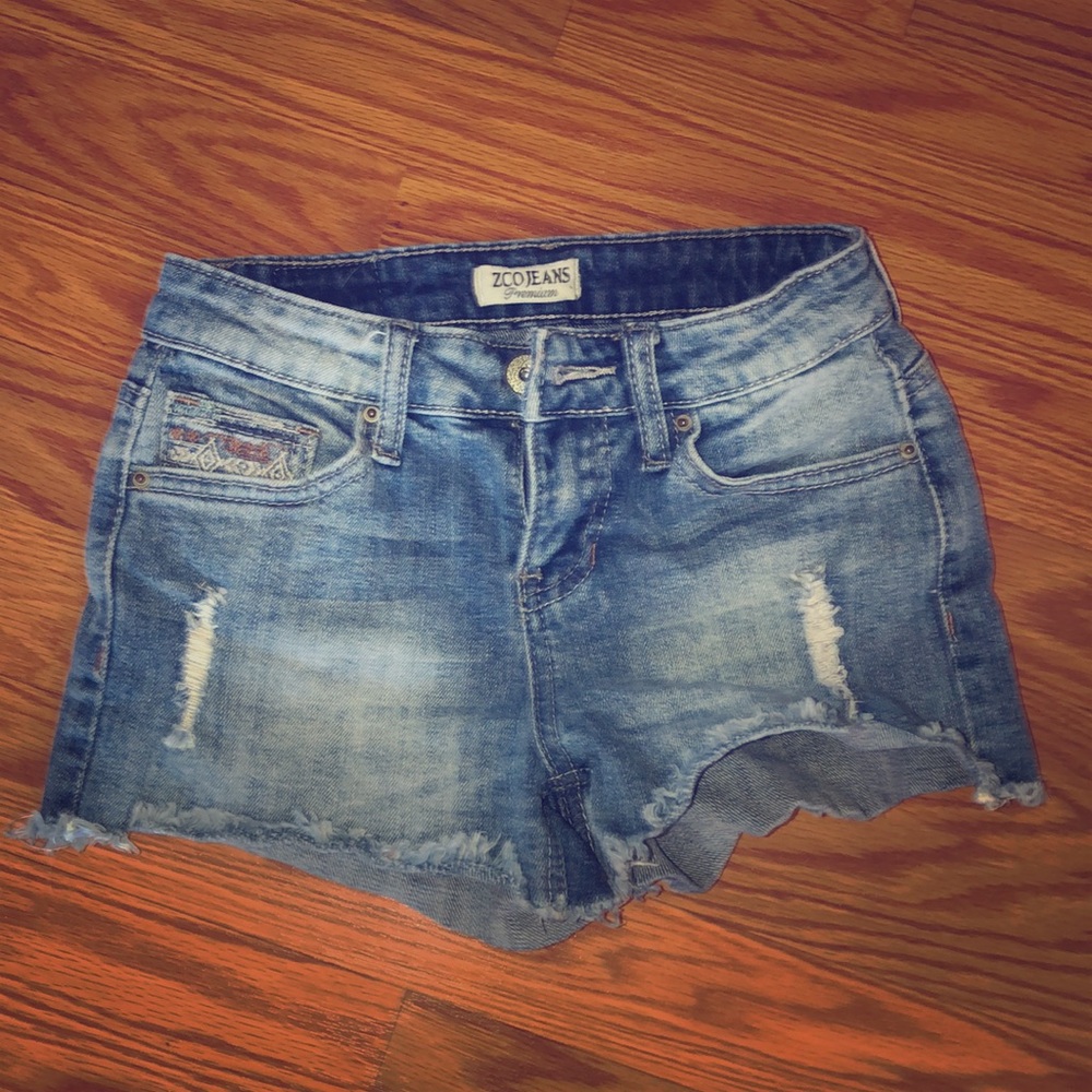 Denim shorts